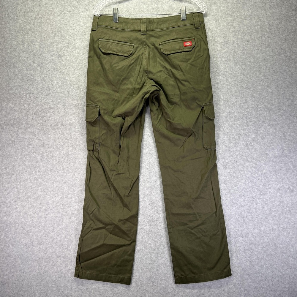 Dickies Cargo Pants Womens 6R Green Regular Fit Utility Pockets Outdoor Work - Picture 6 of 8